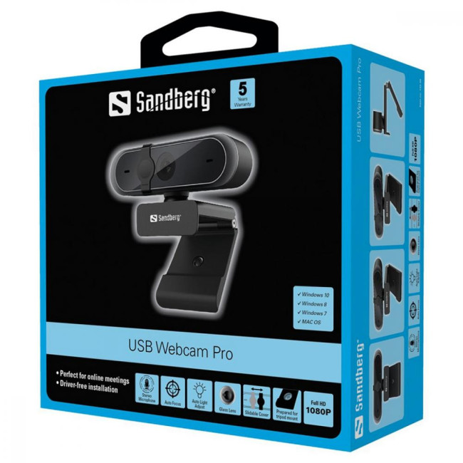 Веб-камера Sandberg USB Webcam Pro (133-95)