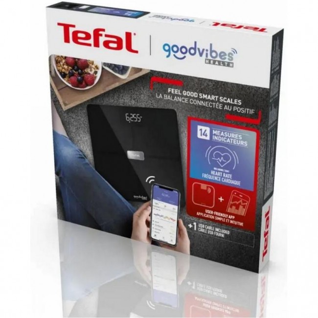 Весы Tefal Body Fat Goodvibes Health Black BM9670S1