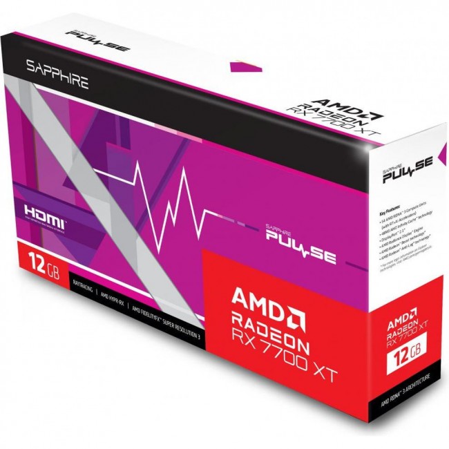 Sapphire AMD Radeon RX 7700 XT 12GB PULSE (11335-04)