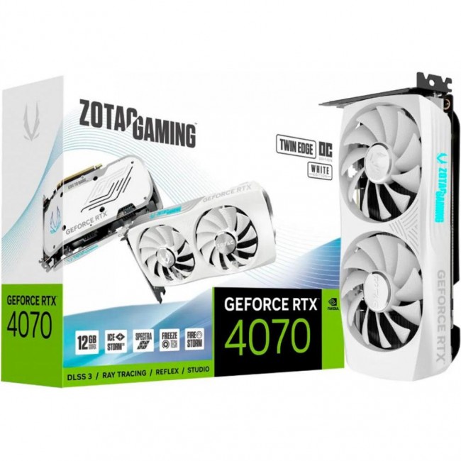 Видеокарта Zotac GAMING GeForce RTX 4070 Twin Edge OC White Edition (ZT-D40700Q-10M)