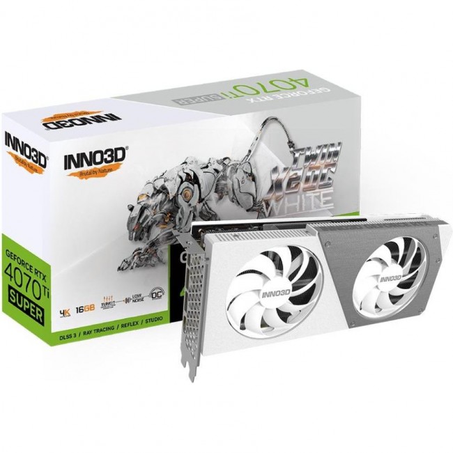 INNO3D GEFORCE RTX 4070 Ti SUPER TWIN X2 OC WHITE (N407TS2-166XX-186156W)
