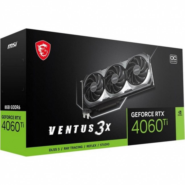 Видеокарта MSI GeForce RTX 4060 Ti Ventus 3X E 8G OC (912-V515-065)