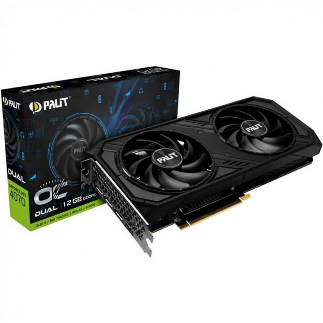 Видеокарта Palit GeForce RTX 4070 12GB Dual OC (NE64070S19K9-1048D)