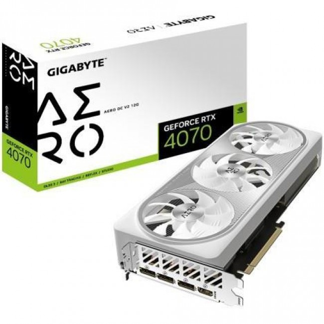 Видеокарта Gigabyte GeForce RTX 4070 AERO OC V2 12G (GV-N4070AERO OCV2-12GD)