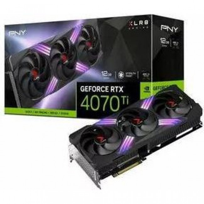 PNY GeForce RTX 4070 Ti 12 GB XLR8 Gaming Verto Triple Fan (VCG4070T12TFXXPB1)