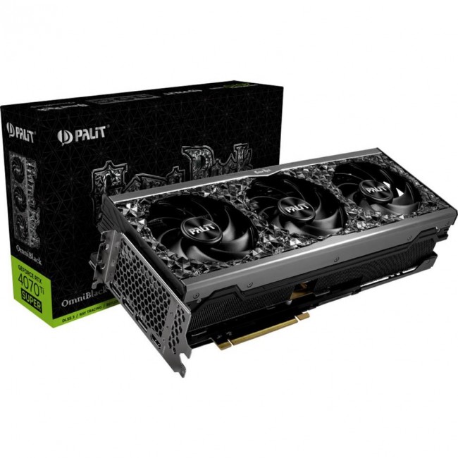 Видеокарта Palit GeForce RTX 4070 Ti SUPER GameRock OmniBlack (NED47TS019T2-1020Q)