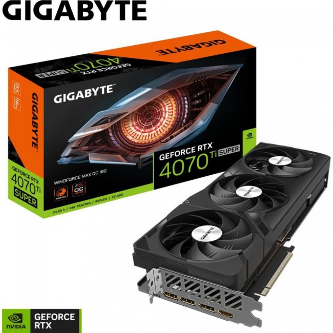 GIGABYTE GeForce RTX 4070 Ti Super WindForce Max OC 16G (GV-N407TSWF3MAX OC-16GD)