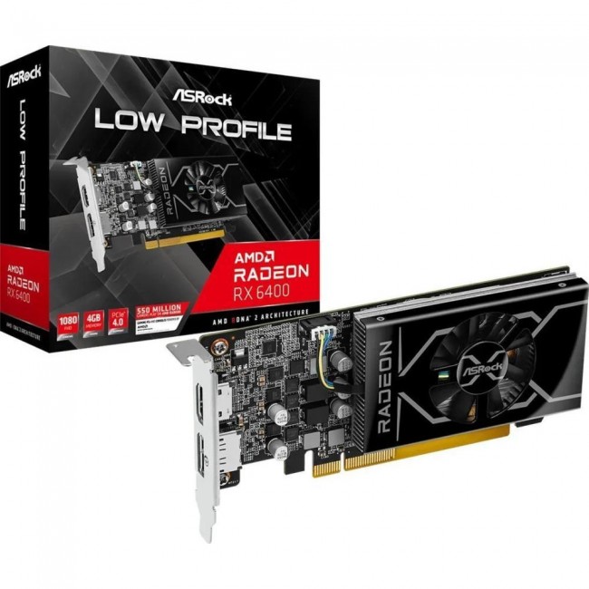 ASRock Radeon RX 6400 Low Profile 4GB (RX6400 LP 4G)