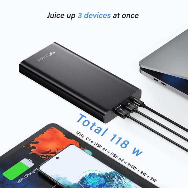 Voltero 26800mAh S25 PD/100W QC/3.0/18W USB-C, USB-Ax2 (8720828063101, 6090525828894)