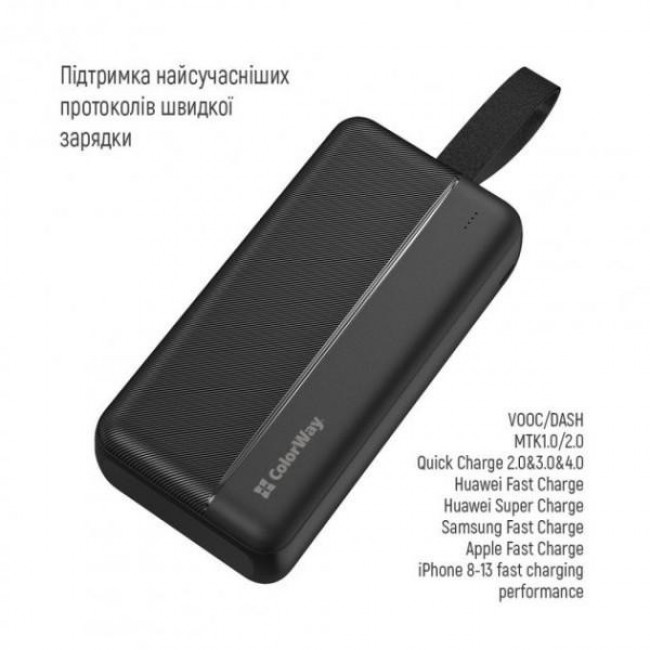 ColorWay 30000 mAh High-power 2 Black (CW-PB300LPC2BK-PD)