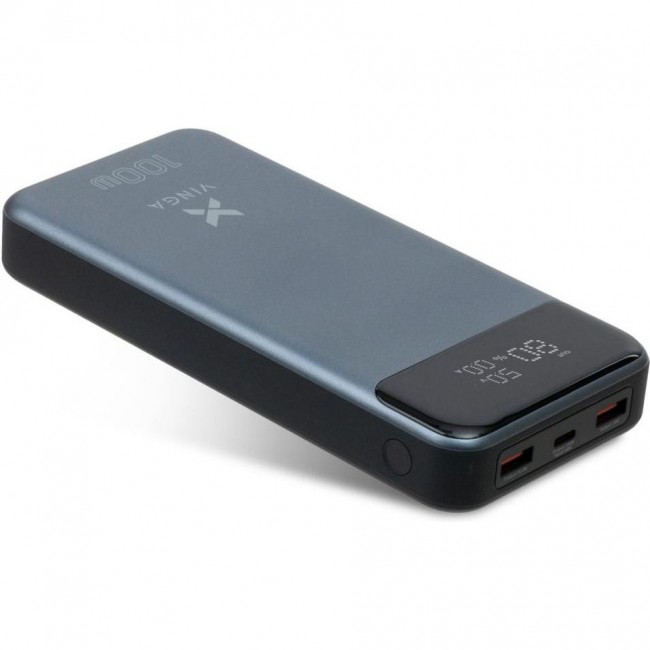 Vinga 30000mAh 100W Display Grey (VPBB30100)