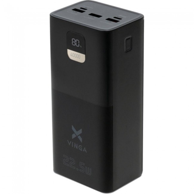 Vinga 40000mAh 22.5W Display Black (VPBB4022)