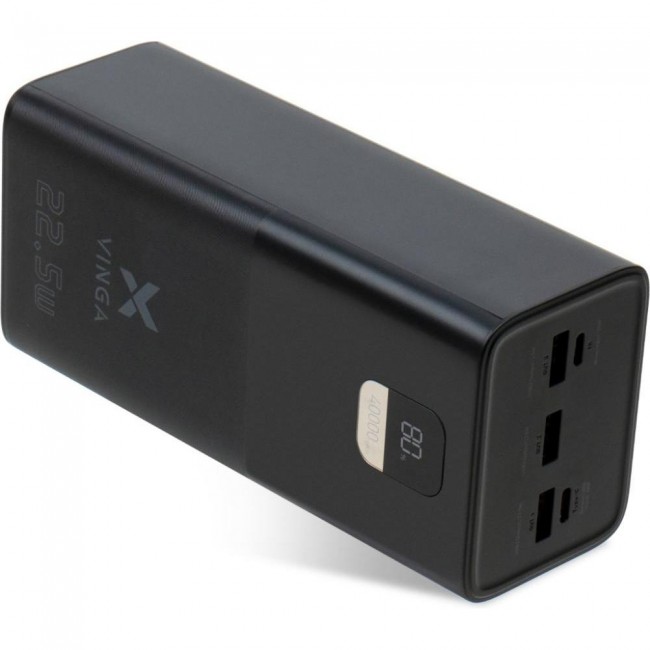 Vinga 40000mAh 22.5W Display Black (VPBB4022)