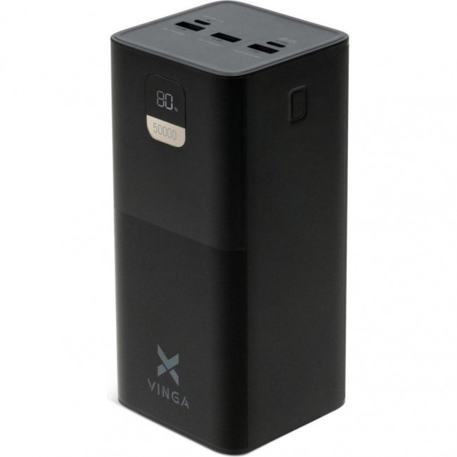 Vinga 50000mAh 22.5W Display Black (VPBB5022)