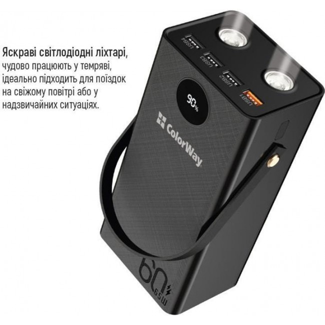 ColorWay 60000 mAh Powerful Black (CW-PB600LPA5BK-PDD)