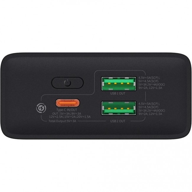 Baseus Adaman 2 Metal Digital Display 20000mAh 30W Black (PPAD050001, PPAD050101)