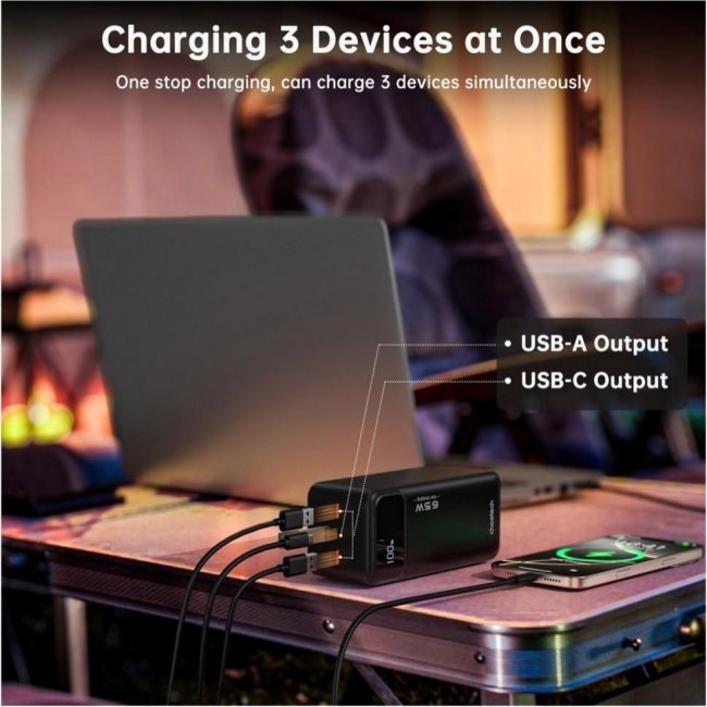 Choetech B733 50000mAh PD 65W Black (B733-CCBK)