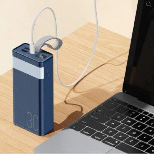 REMAX Chinen Series 20W+22.5W Fast Charging Power Bank with LED Light 30000mAh RPP-320 Black