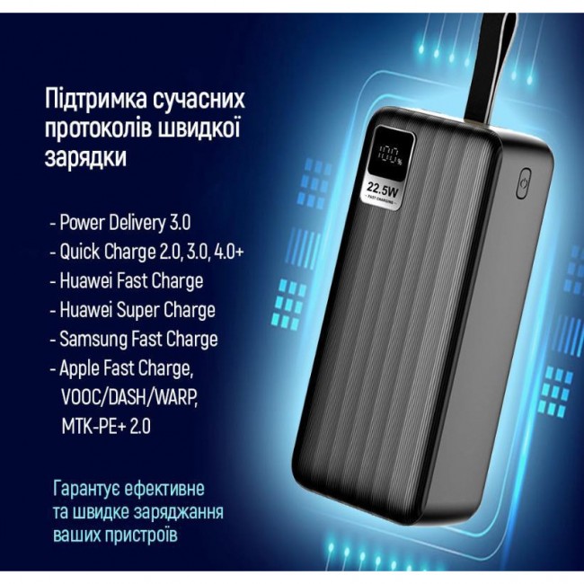 ColorWay Digital Display 30000mAh Black (CW-PB300LPC5BK-PDD)