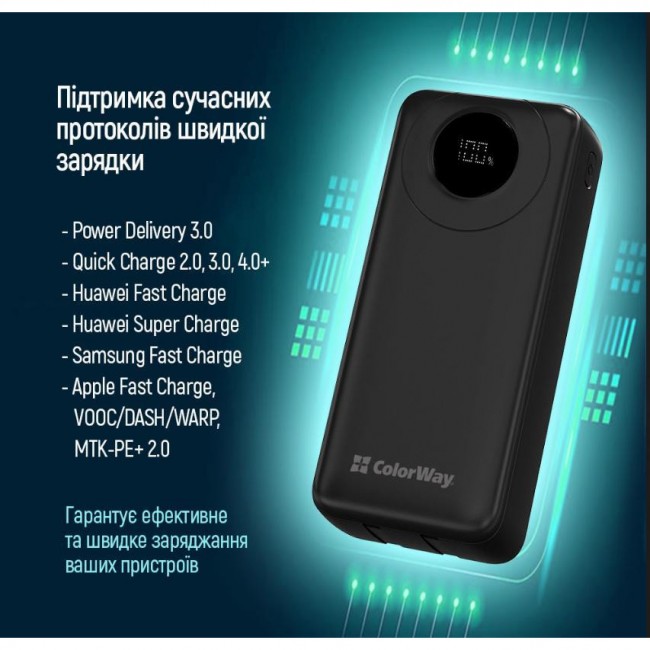 ColorWay EnergyPlus 20000mAh Black (CW-PB200LPB4BK-PDD)
