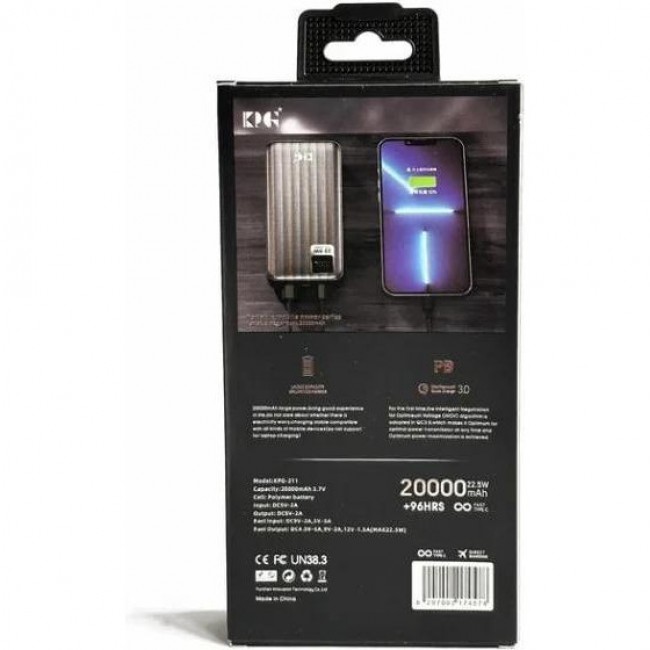 KING POWER KP-211 20000mAh 22.5W Black