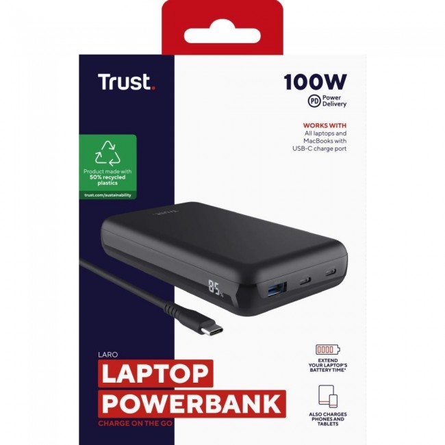 Trust Laro 20000mAh 100W Black (25240)