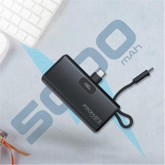 Promate Nanopack-5 5000mAh Black (nanopack-5.black)