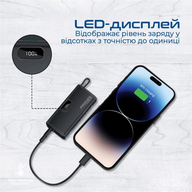 Promate Nanopack-5 5000mAh Black (nanopack-5.black)