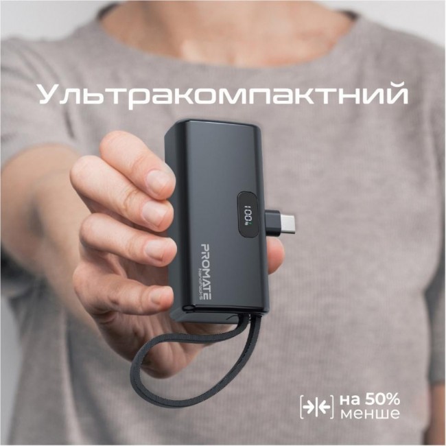 Promate Nanopack-5 5000mAh Black (nanopack-5.black)