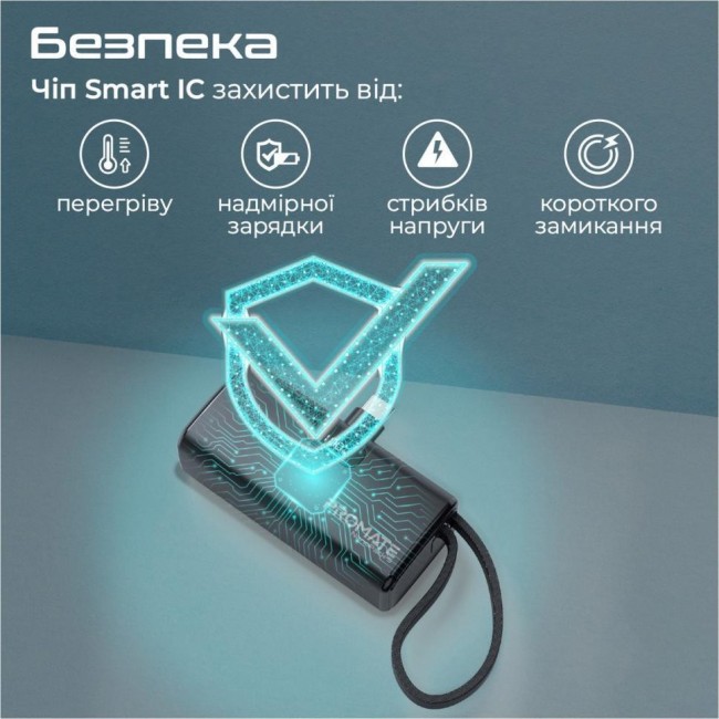 Promate Nanopack-5 5000mAh Black (nanopack-5.black)