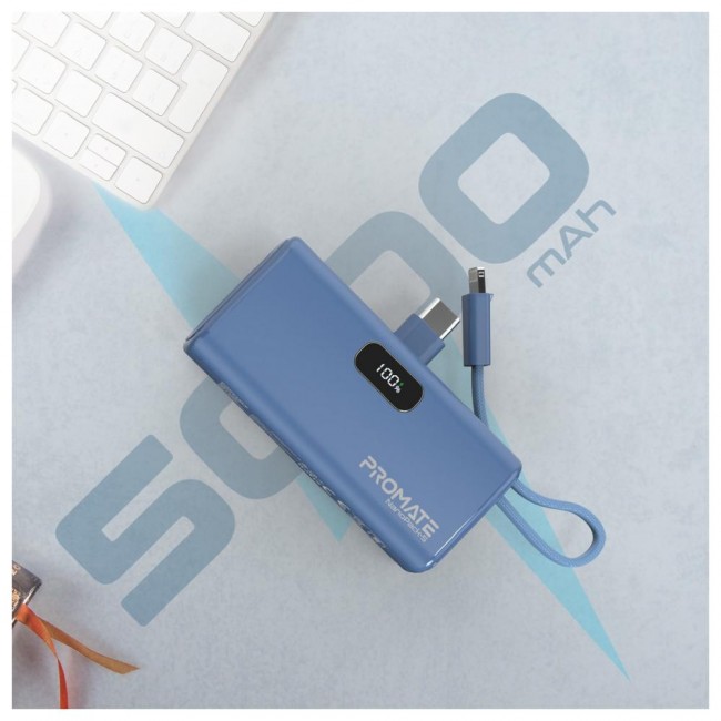 Promate Nanopack-5 5000mAh Blue (nanopack-5.navy)