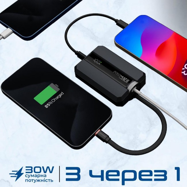 Promate Neo-10Uni 10000mAh Black (neo-10uni.black)