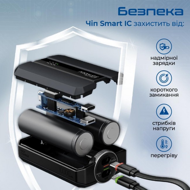 Promate Neo-10Uni 10000mAh Black (neo-10uni.black)
