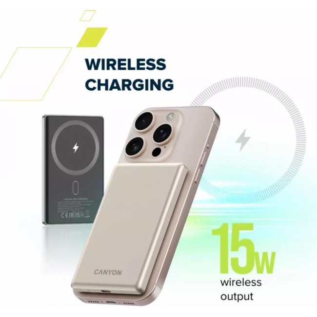 Canyon OnCharge 505 slim 5000mAh 20W Beige (CNS-CPB505BE)