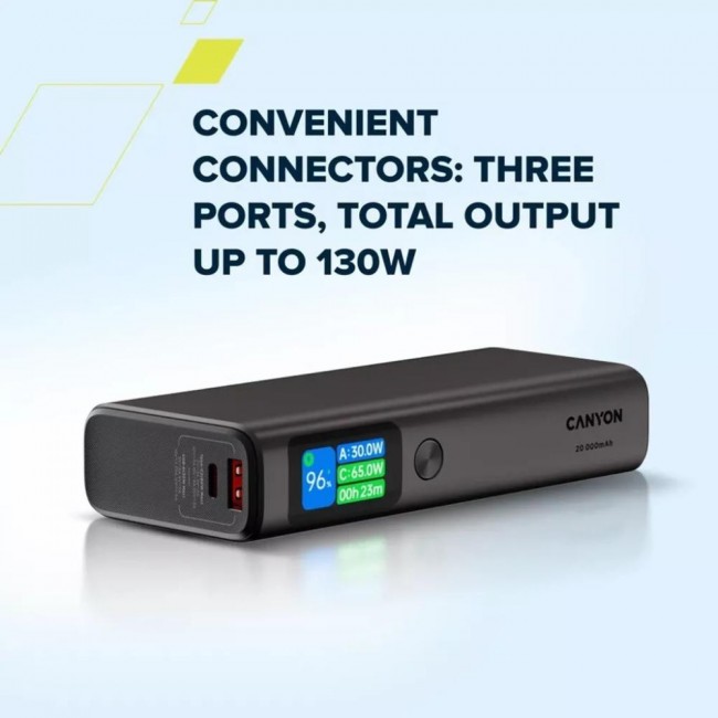 Canyon OnPower 230 20000mAh 130W Dark Grey (CNS-CPB230DG)