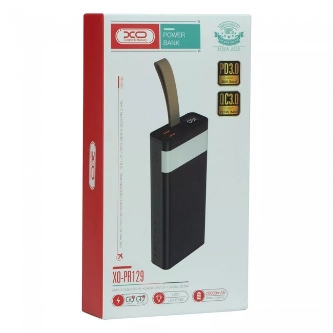 XO PR129 22.5W 20000mAh Black