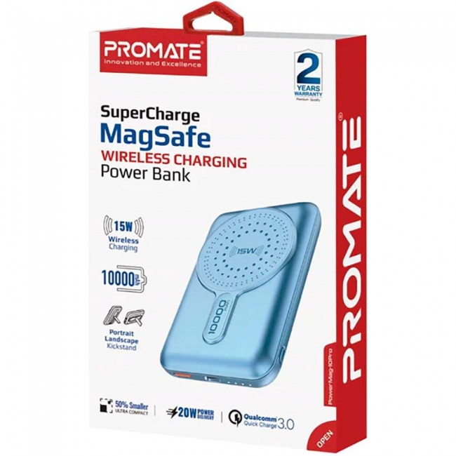 Promate PowerMag-10Pro 10000 mAh (powermag-10pro.blue)