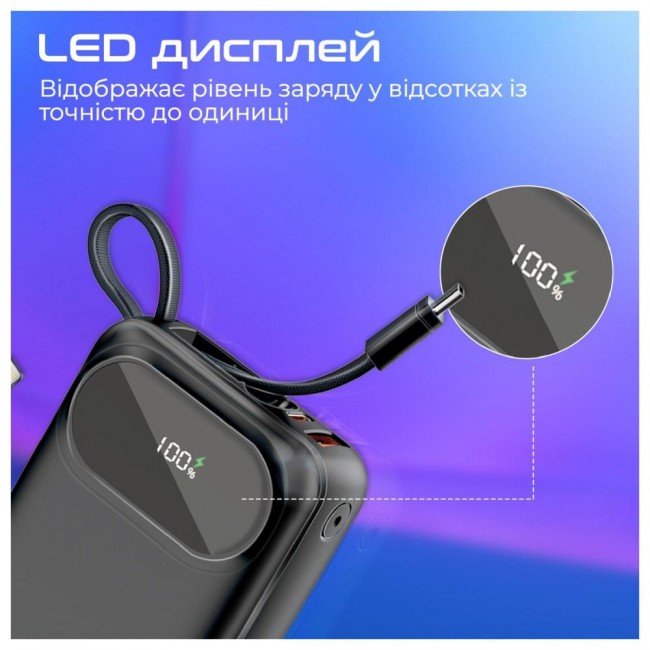 Promate PowerPod-20 20000 mAh Black (powerpod-20.black)