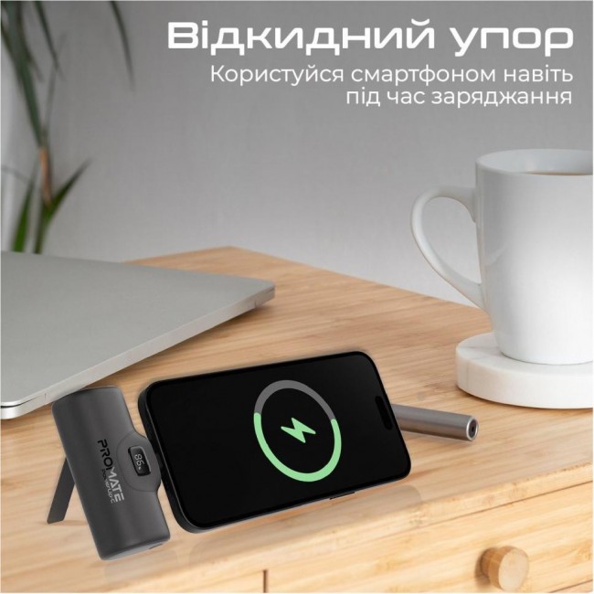 Promate PowerUp-c 5000mAh USB-C Вlack (powerup-c.black)