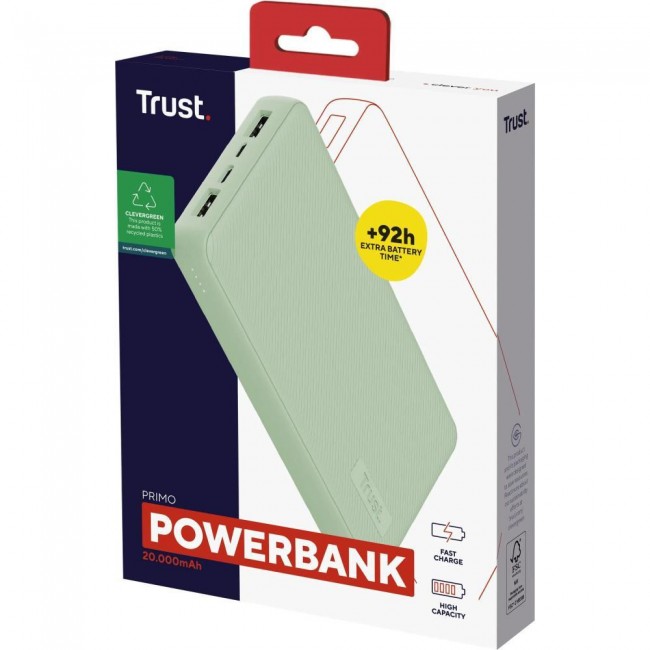 Trust Primo Eco 20000mAh Green (25027)