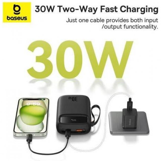 Baseus QPow2 20000mAh 30W Black (P10055009113-00)