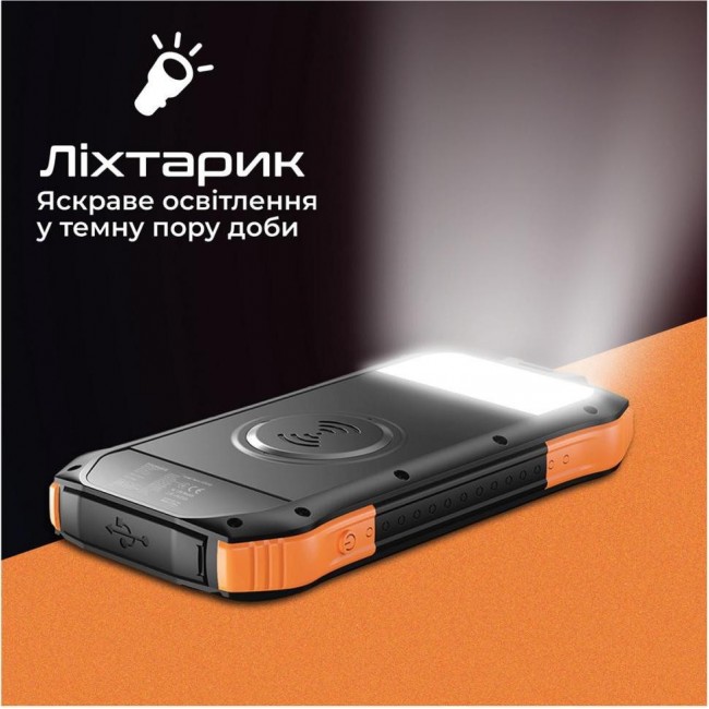 Promate SolarTank 10000 mAh (solartank-10pdqi.black)