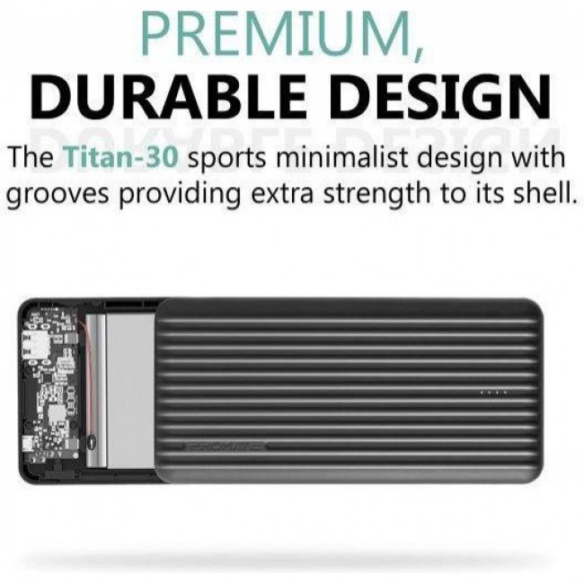 Promate Titan-30 30000 mAh Black (titan-30.black)