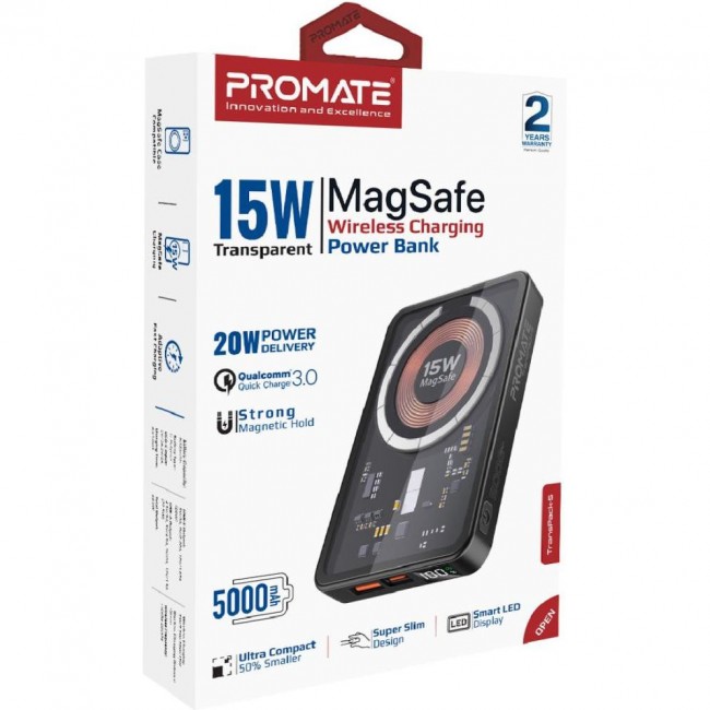 Promate TransPack-5 5000 mAh Black (transpack-5.black)