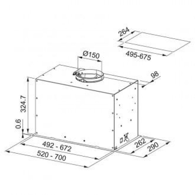 Вытяжка Franke Box Flush EVO FBFE WH MATT A52 (305.0665.366)