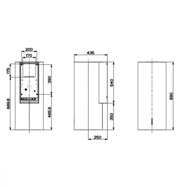 Витяжка Faber Cylindra Bk Matt A37 Black matte (335.0606.998)