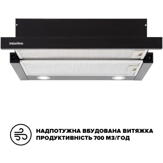 Вытяжка INTERLINE DELI BL A/60/2/T