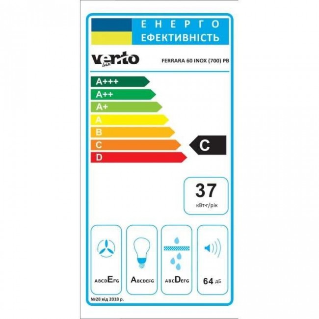 Ventolux FERRARA 60 INOX (700) PB