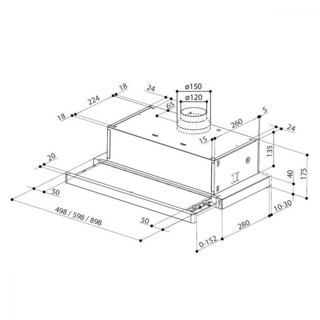 Вытяжка Faber Flexa Ng Hip Am A60 (315.0635.133)