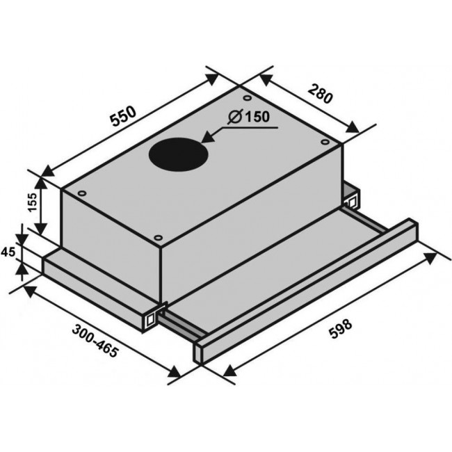 Ventolux GARDA 60 BK (700) LED